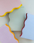 Notizblock in Wellenform minze & immergrün
