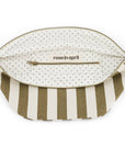 Gürteltasche mit Streifen olive-ecru