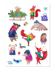 Kindertattoos Winter&Weihnachten bunt