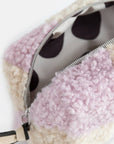 Kosmetiktasche Karo flieder/creme