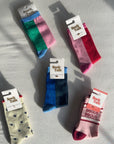 Damensocken Bisous rosa-weinrot, One Size 36-40