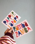Postkarte Rambazamba bunt