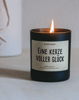 Duftkerze - eine Kerze voller Glück, 8x9 cm