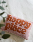 gefülltes Kissen happy place, 20x30 cm