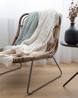 Musselin Decke Emil beige, 140x200 cm