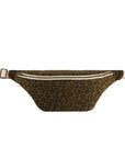 Gürteltasche mit Leopardenmuster oliv-schwarz