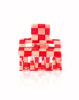 Haarspange Quadrat Lollipop rot-rosa