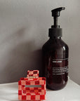 Haarspange Quadrat Lollipop rot-rosa