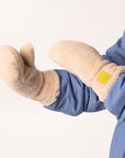 Teddy-Fäustlinge natur, One Size