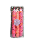Konfetti-Kerzen 3er-Set bunt, 19cm hoch