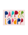 Postkarte Papperlapapp bunt