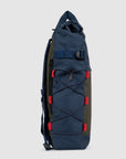 Rolltop-Rucksack dunkelblau/khaki, One Size 48x28x12 cm