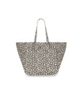 Tasche mit Leopardenmuster natur-schwarz, 50x34x62
