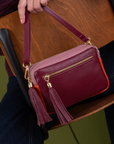 Schultertasche Maure burgunderrot