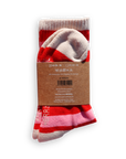 Socken Streifen rosa-rot, One Size 40-45