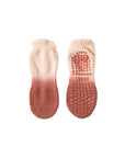 rutschfeste Yoga & Pilates Socken, Tie-Dye braun, One Size 36-39