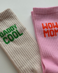 Damensocken WOW MOM rosa-orange