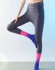 rutschfeste Yoga & Pilates Socken Tie-Dye pink One Size 37-42