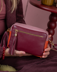 Schultertasche Maure burgunderrot