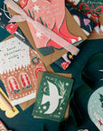 Weihnachtskarte Lebkuchenhaus