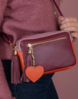 Schultertasche Maure burgunderrot