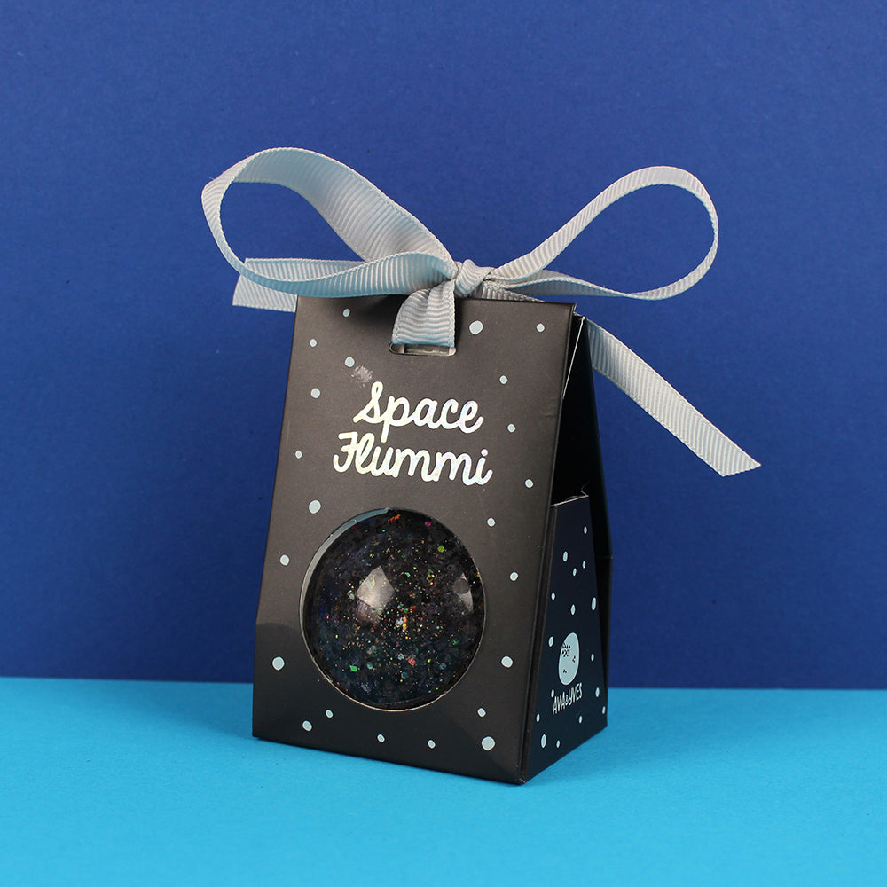 Flummiball Space mit Glitzer schwarz