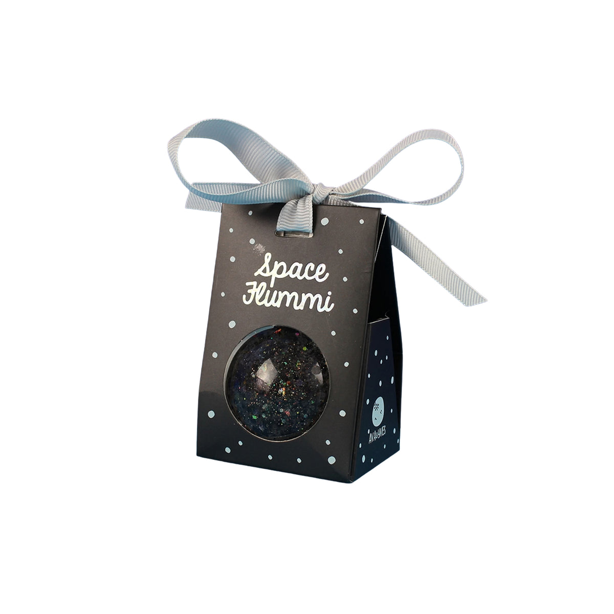 Flummiball Space mit Glitzer schwarz