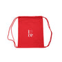 Turnbeutel mit Stick love rot, 35x44 cm