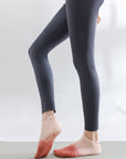 rutschfeste Yoga & Pilates Socken, Tie-Dye braun, One Size 36-39