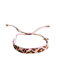 Armband mit Leopardenmuster cognac-pfirsich