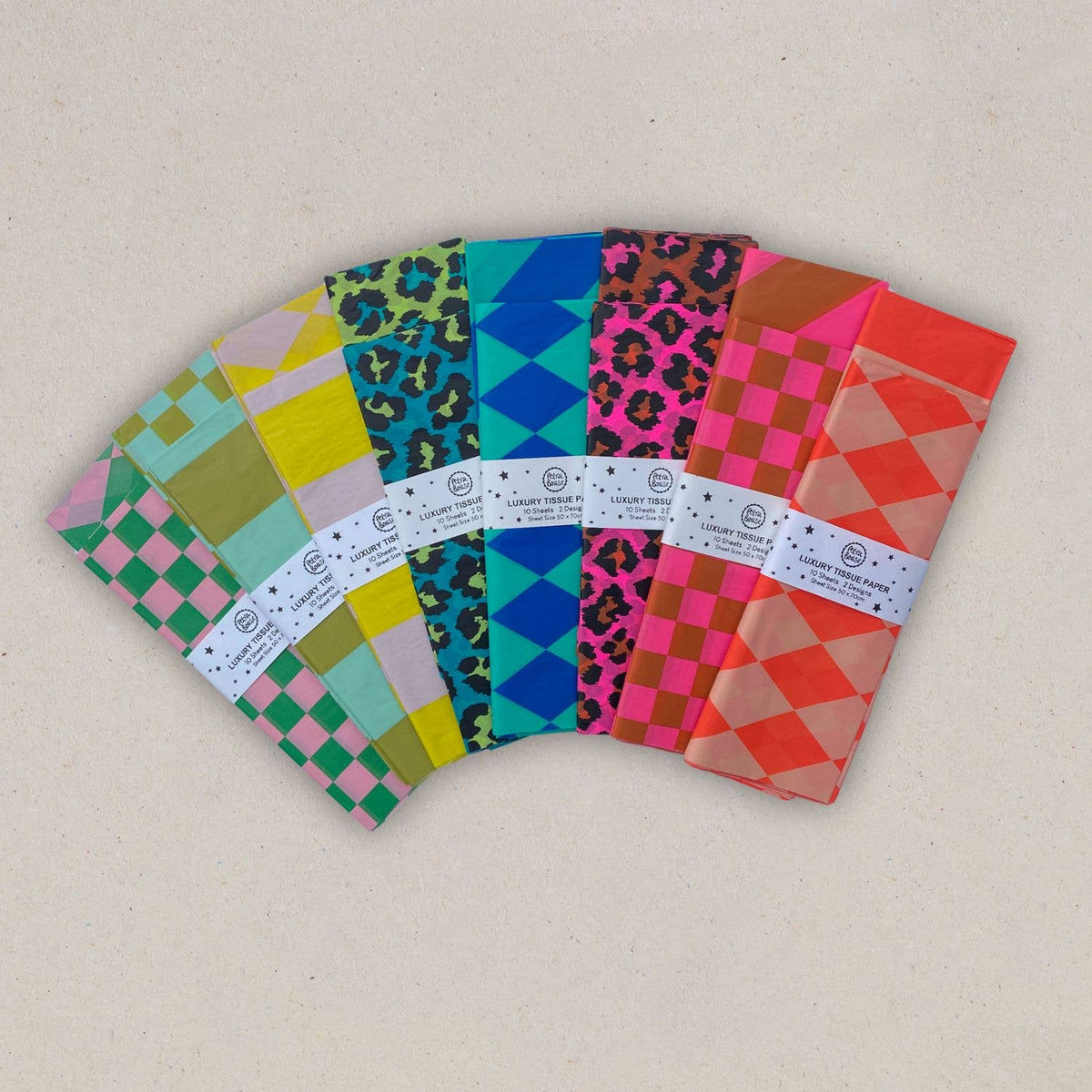 Seidenpapier Leopard ingwer-rosa