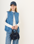 ärmellose Jeansweste blau
