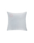 Musselin Kissenbezug Hilla mit Stick Stern glasgrün/neonpink, 50x50 cm