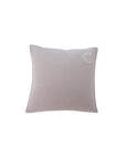 Musselin Kissenbezug Hilla mit Stick Smiley taupe/weiss, 50x50 cm