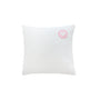 Musselin Kissenbezug Hilla mit Stick Smiley weiss/pink