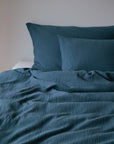 Musselin Kissenbezug Jula enzianblau