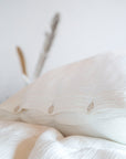 Musselin Kissenbezug Jula weiss