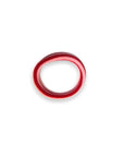 Haargummi gestreift rosa-rot, Ø 6 cm