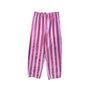 Hose gestreift rosa-lila mit weitem Bein