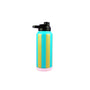 Trinkflasche Stripes petrol/olive-gold/flieder, 1000 ml