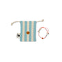 Perlenarmband Smile mit Säckchen, orange-rosa