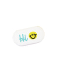 Radiergummi oval, "Hi" gelb/blau