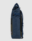 Rolltop-Rucksack dunkelblau/khaki, One Size 48x28x12 cm