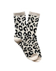 Damensocken Leo creme-schwarz