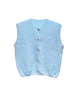 ärmellose Stricktop hellblau, One Size