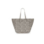 Tasche mit Leopardenmuster natur-schwarz, 50x34x62