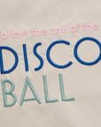 Tragetasche mit Stick Disco Ball natur, 37x40 cm