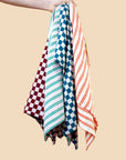 Geschirrtuch roter Streifen, 50x70 cm