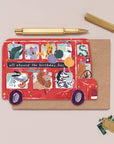 Geburtstagskarte Party-Bus