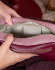 Schultertasche Maure burgunderrot